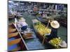 Floating Market, Damnoen Saduak, Near Bangkok, Thailand, Asia-Bruno Morandi-Mounted Photographic Print