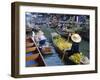 Floating Market, Damnoen Saduak, Near Bangkok, Thailand, Asia-Bruno Morandi-Framed Photographic Print