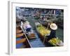 Floating Market, Damnoen Saduak, Near Bangkok, Thailand, Asia-Bruno Morandi-Framed Photographic Print