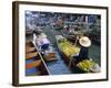 Floating Market, Damnoen Saduak, Near Bangkok, Thailand, Asia-Bruno Morandi-Framed Photographic Print