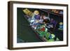 Floating Market, Damnoen Saduak, Ratchaburi Province, Thailand, Southeast Asia, Asia-null-Framed Photographic Print