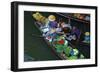 Floating Market, Damnoen Saduak, Ratchaburi Province, Thailand, Southeast Asia, Asia-null-Framed Photographic Print