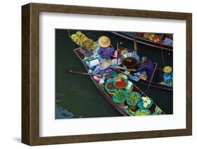 Floating Market, Damnoen Saduak, Ratchaburi Province, Thailand, Southeast Asia, Asia-null-Framed Photographic Print