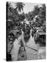 Floating Market in Bangkok-Dmitri Kessel-Stretched Canvas