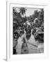 Floating Market in Bangkok-Dmitri Kessel-Framed Photographic Print