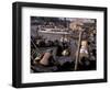 Floating Market in Can Tho, Vietnam-Keren Su-Framed Photographic Print