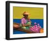 Floating Market Lake Intey-Renate Holzner-Framed Art Print