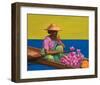 Floating Market Lake Intey-Renate Holzner-Framed Art Print