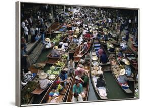 Floating Market, Near Bangkok, Thailand, Southeast Asia-Liba Taylor-Framed Photographic Print