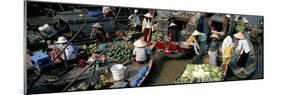Floating Market of Cai Rang, Can Tho, Mekong Delta, Vietnam, Indochina, Southeast Asia, Asia-Bruno Morandi-Mounted Photographic Print