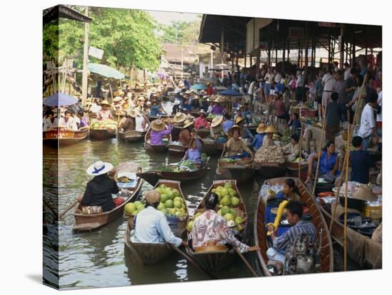 Floating Market, Thailand, Southeast Asia-Miller John-Stretched Canvas