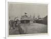 Floating of HMS Majestic at Portsmouth, 31 January-null-Framed Giclee Print