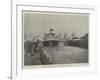 Floating of HMS Majestic at Portsmouth, 31 January-null-Framed Giclee Print