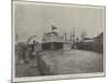 Floating of HMS Majestic at Portsmouth, 31 January-null-Mounted Giclee Print