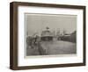 Floating of HMS Majestic at Portsmouth, 31 January-null-Framed Giclee Print