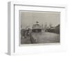 Floating of HMS Majestic at Portsmouth, 31 January-null-Framed Giclee Print