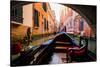 Floating on a Gondola, Venice, UNESCO World Heritage Site, Veneto, Italy, Europe-Laura Grier-Stretched Canvas