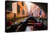 Floating on a Gondola, Venice, UNESCO World Heritage Site, Veneto, Italy, Europe-Laura Grier-Stretched Canvas