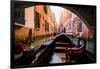 Floating on a Gondola, Venice, UNESCO World Heritage Site, Veneto, Italy, Europe-Laura Grier-Framed Photographic Print