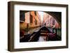 Floating on a Gondola, Venice, UNESCO World Heritage Site, Veneto, Italy, Europe-Laura Grier-Framed Photographic Print