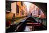 Floating on a Gondola, Venice, UNESCO World Heritage Site, Veneto, Italy, Europe-Laura Grier-Mounted Photographic Print