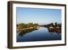 Floating Raft Restaurant on the River Kwai, Kanchanaburi, Thailand, Southeast Asia, Asia-Christian Kober-Framed Photographic Print