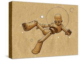 Floating Robot 2-Craig Snodgrass-Stretched Canvas