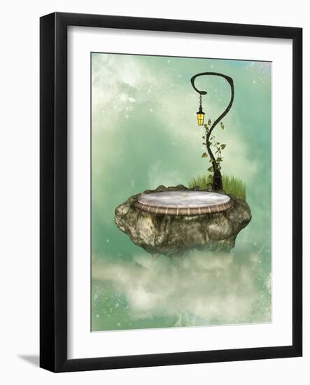 Floating Rock-justdd-Framed Art Print