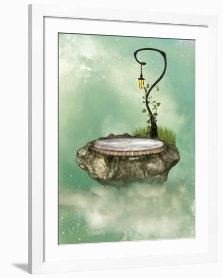 Floating Rock-justdd-Framed Art Print