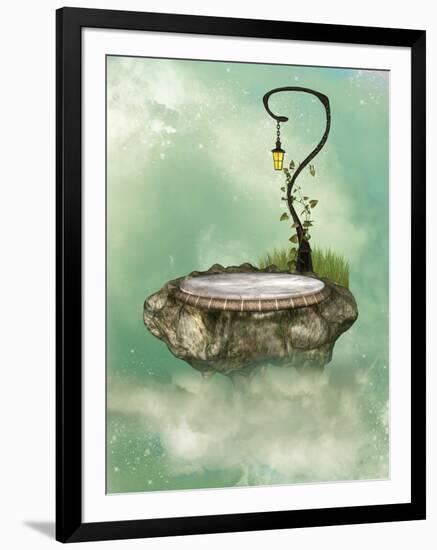 Floating Rock-justdd-Framed Art Print