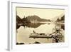 Floating Salmon Wheel, Cascades, 1867-Carleton Emmons Watkins-Framed Giclee Print