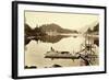 Floating Salmon Wheel, Cascades, 1867-Carleton Emmons Watkins-Framed Giclee Print