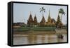 Floating Temple and Monastery, Yele Paya, Kyauktan, Yangonb (Rangoon) Area, Myanmar (Burma), Asia-Tuul-Framed Stretched Canvas