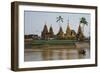 Floating Temple and Monastery, Yele Paya, Kyauktan, Yangonb (Rangoon) Area, Myanmar (Burma), Asia-Tuul-Framed Photographic Print