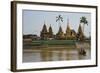 Floating Temple and Monastery, Yele Paya, Kyauktan, Yangonb (Rangoon) Area, Myanmar (Burma), Asia-Tuul-Framed Photographic Print