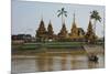 Floating Temple and Monastery, Yele Paya, Kyauktan, Yangonb (Rangoon) Area, Myanmar (Burma), Asia-Tuul-Mounted Photographic Print