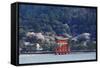 Floating Torii Gate, Itsukushima Jinja Shrine, Miyajima Island-Christian Kober-Framed Stretched Canvas