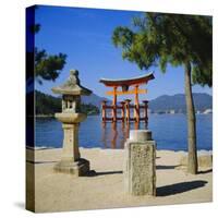 Floating Torii, Miyajima Island Near Hiroshima, Japan-Christopher Rennie-Stretched Canvas