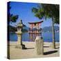 Floating Torii, Miyajima Island Near Hiroshima, Japan-Christopher Rennie-Stretched Canvas