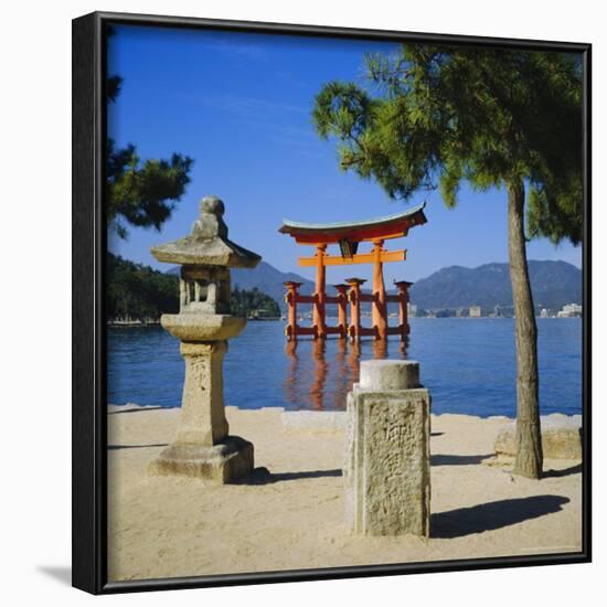 Floating Torii, Miyajima Island Near Hiroshima, Japan-Christopher Rennie-Framed Photographic Print