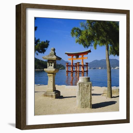 Floating Torii, Miyajima Island Near Hiroshima, Japan-Christopher Rennie-Framed Photographic Print