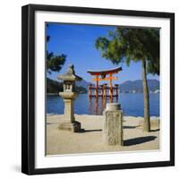 Floating Torii, Miyajima Island Near Hiroshima, Japan-Christopher Rennie-Framed Photographic Print