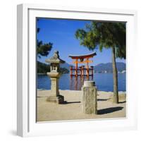 Floating Torii, Miyajima Island Near Hiroshima, Japan-Christopher Rennie-Framed Photographic Print