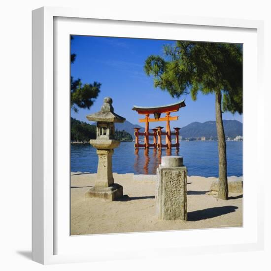 Floating Torii, Miyajima Island Near Hiroshima, Japan-Christopher Rennie-Framed Photographic Print