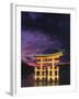 Floating Torii with Dark Clouds, Japan-Walter Bibikow-Framed Photographic Print