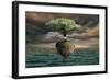 Floating Tree-null-Framed Art Print