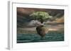 Floating Tree-null-Framed Art Print