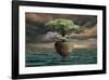 Floating Tree-null-Framed Art Print