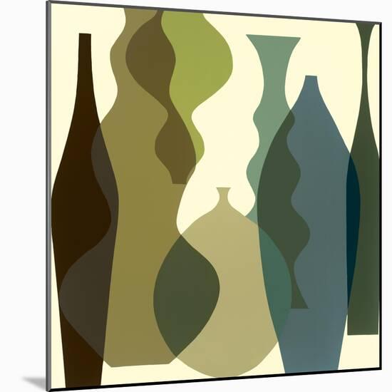 Floating Vases III-Mary Calkins-Mounted Giclee Print