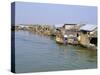 Floating Village of Chong Kneas, Lake Tonle Sap, Near Siem Reap, Cambodia-Richard Ashworth-Stretched Canvas